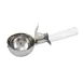 Winco ICD-6 Size 6 White Stainless Steel Ice Cream Disher with Plastic Handle 2 image