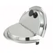 Winco INSH-7 Hinged Inset Cover for 7 qt, Heavy Weight Stainless Steel 1 image