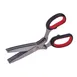 Winco KS-05 5 Blades Stainless Steel Herb Shears, Black & Red  1 image
