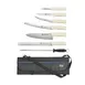 Winco KWP-KIT1 9‑Piece Kitchen Knife Set, German steel 3‑¼"‑12" blades, black bag, NSF finish 1 image