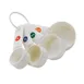 Winco MCPP-4 Measuring Cup Set – 4‑Piece, 1/4, 1/3, 1/2 & 1 Cup, BPA‑Free Plastic, White 1 image