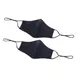 Winco MSK-2KLXL - Reusable 2‑Ply Cotton Face Mask, L/XL Black, Adjustable Clip, 7¼" x 5½", 2/Pack 1 image