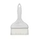 Winco NB-40 4" Nylon Bristle Pastry Brush, Plastic Handle, Flat, White, 1 Piece 1 image