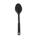 Winco NC-SS1 12" Black Nylon Solid Serving Spoon, Heat Resistant up to 410°F (210°C) 1 image