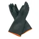 Winco NLGH-18 Duty Natural Latex Gloves, One Size 10-1/2" x 18-1/2", 600 g, 18" Length - 1 Pair 1 image