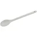 Winco NS-12W Off White Nylon 12" Solid Serving Spoon, Heat Resistant Up To 400°F (204°C) 1 image
