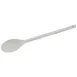 Winco NS-15W 15" Off-White Nylon Solid Serving Spoon, One-Piece 1 image