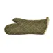 Winco OMF-15 15" Flame-Retardant Oven Mitts, Flame Resistant, Green, Cotton 1 image