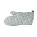 Winco OMS-13 Silver 13" Silicone Coated Oven Mitt with Cotton Interior (up to 200°F  / 93°C) 1 image