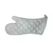 Winco OMS-15 Silver 15" Silicone Coated Oven Mitt with Cotton Interior (up to 200°F  / 93°C) 1 image