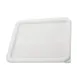 Winco PECC-L 18 & 22 Qt. White Square Polyethylene Container Cover 1 image
