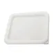 Winco PECC-M White Medium Food Container Cover, Polyethylene  1 image