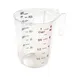 Winco PMCP-25 1 cup Measuring Cup, Polycarbonate, Clear 1 image