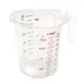 Winco PMCP-50 1 Pint Raised Markings Clear Polycarbonate Measuring Cup 1 image