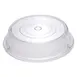 Winco PPCR-12 Clear 12" Round Polycarbonate Plate Cover - Stackable  1 image