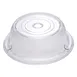Winco PPCR-8 Clear 8" Round Polycarbonate Plate Cover - Stackable  1 image