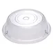 Winco PPCR-9 Clear 9" Round Polycarbonate Plate Cover - Stackable  1 image