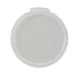 Winco PPRC-1C 1 Qt. White Food Storage Container Cover, Round 1 image