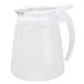 Winco PSUD-32 32 oz. Plastic Syrup Dispenser with Stainless Steel Slide Cover 1 image