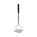 Winco PTMP-24S Chrome Plated 24" Square Faced Potato Masher with Soft Grip Handle 1 image