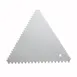 Winco SDC-6 Steel Triangle Decorating Comb, 1.0mm Thick, Fine-Medium-Coarse, NSF Certified, 6/Pack 1 image
