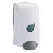 Winco SDML-1W 35 oz Wall Mount Manual Liquid Soap Dispenser, White 1 image