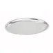 Winco SIZ-11 11" Stainless Steel Oval Sizzle Platter, Oven Safe 1 image