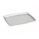 Winco SIZ-11B 11" Stainless Steel Rectangular Sizzle Platter, Oven Safe 1 image