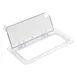 Winco SP7300H NSF 1/3 Size Polycarbonate Hinged Food Pan Cover 1 image