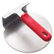 Winco SWS-6 Smash Burger Press, 1.67 lbs, Round, One Piece, Red Silicone Handle Sleeve 1 image