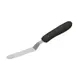 Winco TKPO-4 3 1/2" Stainless Steel Offset Spatula w/ Black Handle 1 image