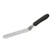 Winco TKPO-7 6 1/2" Stainless Steel Offset Spatula w/ Black Handle 1 image