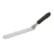 Winco TKPO-9 8 1/2" Stainless Steel Offset Spatula w/ Black Handle 1 image