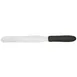 Winco TKPS-7 7-15/16" Stainless Steel Bakery Spatula w/ Polypropylene Black Handle 1 image