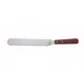 Winco TOS-9 8 1/2" Stainless Steel Offset Blade Bakery Spatula with Wood Handle 1 image