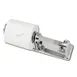 Winco TTH-2 Toilet Tissue Holder, Double Roll, Steel, Chrome Plated 1 image