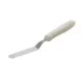 Winco TWPO-4 3 1/2" Offset Blade Stainless Steel Bakery Spatula w/ White Polypropylene Handle 1 image