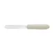 Winco TWPS-4 4" Blade Stainless Steel Bakery Spatula w/ White Polypropylene Handle 1 image