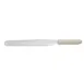 Winco TWPS-9 10" Blade Stainless Steel Bakery Spatula w/ White Polypropylene Handle 1 image