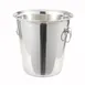 Winco WB-4 Wine Bucket, 4 qt., 7-1/2" Dia. X 8"H, Stainless Steel, Mirror Finish 2 image
