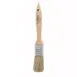 Winco WBR-10 1" Boar Hair Flat Pastry Brush, Wooden Handle, Flat, Metal Ferrules  1 image