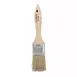 Winco WBR-15 1-1/2" Boar Bristle Pastry Brush, Wooden Handle, Flat, Metal Ferrules  1 image