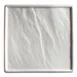 Winco WDP001-205 Calacatta 6-7/8" Square Porcelain Platter White Marble Narrow Rim - 4/Pack 1 image