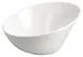 Winco WDP003-203 Rimini 9.5" White Porcelain Round Angled Bowl 1.5 Qt Dishwasher Safe - 12/Case 1 image