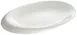 Winco WDP004-210 Ocea 12" x 9-1/8" Oval Porcelain Bowl, Creamy White, Use, Dishwasher Safe - 12/Case 1 image