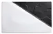 Winco WDP023-202 Visca Rectangular Porcelain Platter 13.5" x 8.5" Black/White Dual Texture - 2/Pack 1 image