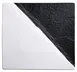 Winco WDP023-204 Visca 11" Square Porcelain Platter, Dual Texture, Black & White Finish - 2/Pack 1 image