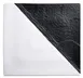 Winco WDP023-205 Visca Ardesia 13" Square Porcelain Platter, Dual Texture, Black & White - 2/Pack 1 image