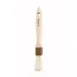 Winco WFB-10 1" Flat Boar Hair Pastry/Basting Brush, Wooden Handle, Plastic Ferrule  1 image