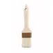 Winco WFB-20 2" Flat Boar Hair Pastry/Basting Brush , Wooden Handle, Plastic Ferrule  1 image